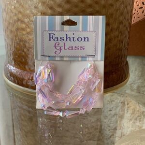 Pink Iridescent Craft Beads